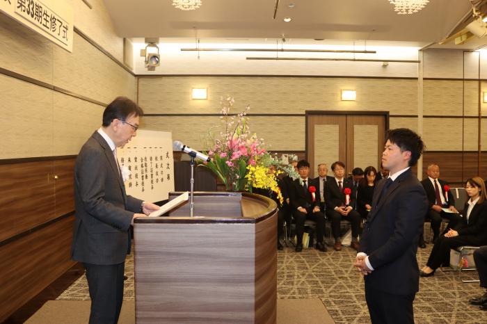 愛知県職業能力開発協会会長賞　　　　　　　　　　　　　　　名古屋上下水道総合サービス㈱　　　　　　　池田真惟さん