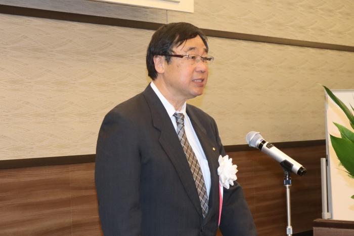 名古屋市長　広沢一郎様　　　　　　　　　　　　（代理：経済局産業労働部労働企画課長補佐　山川里奈様）による祝辞